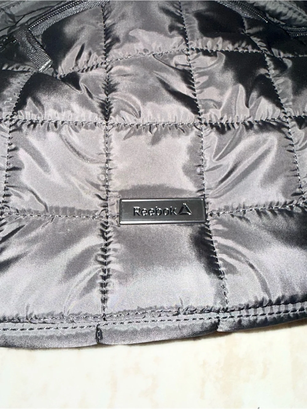 Reebok Black Quilted Bag